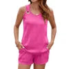 Chaleco casual de verano para mujer sin mangas con aro metálico.