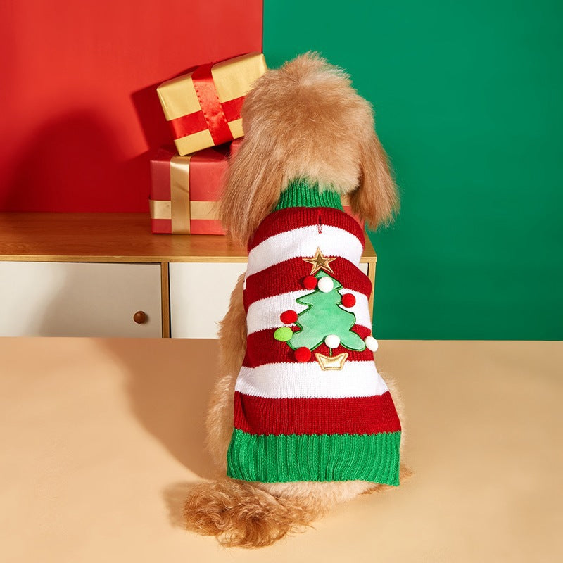 Jersey Navideño para Perros 🎄 – Papá Noel, Árbol, Reno, Copo de Nieve y Muñeco de Jengibre