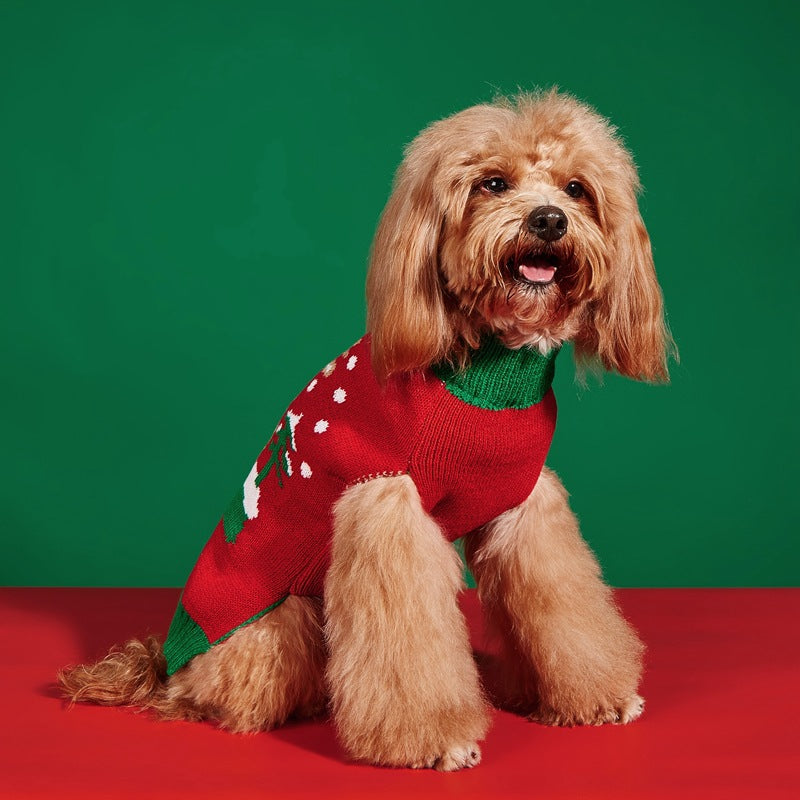 Jersey Navideño para Perros 🎄 – Papá Noel, Árbol, Reno, Copo de Nieve y Muñeco de Jengibre