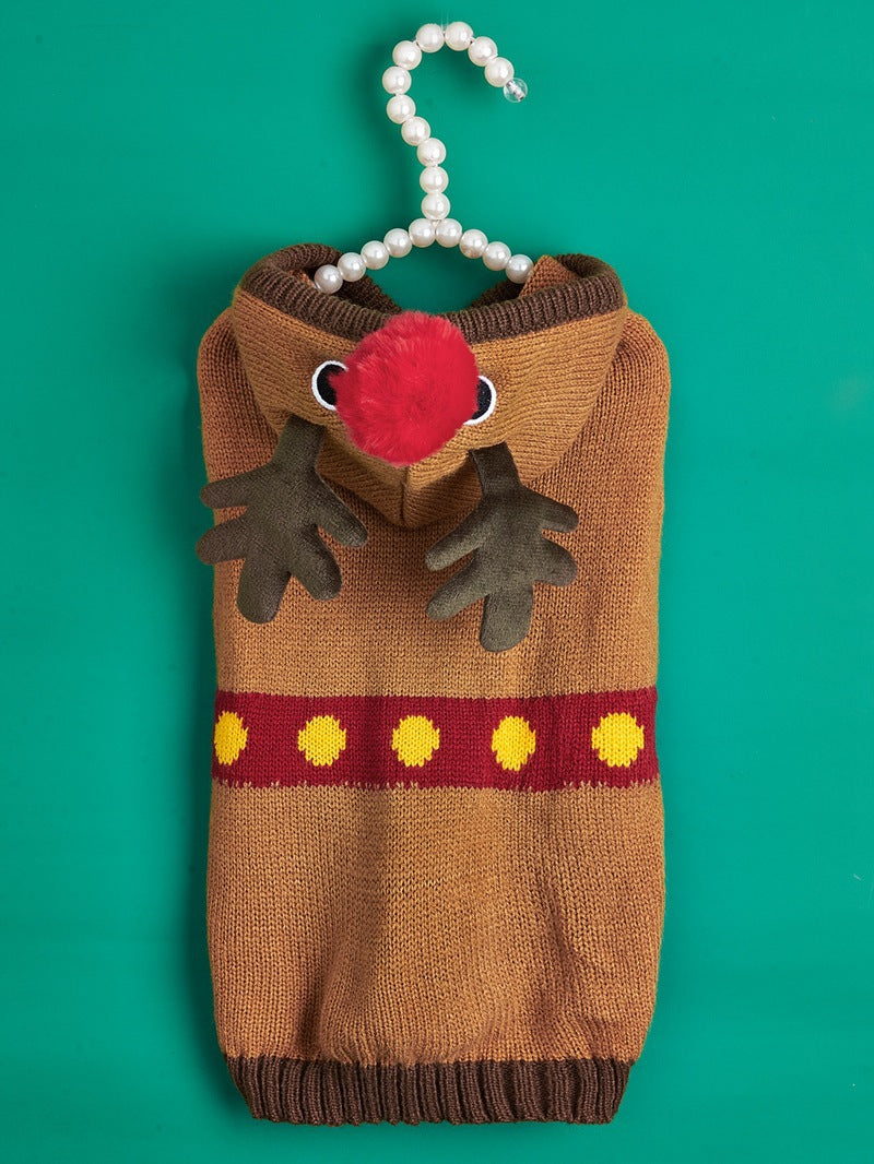Jersey Navideño para Perros 🎄 – Papá Noel, Árbol, Reno, Copo de Nieve y Muñeco de Jengibre