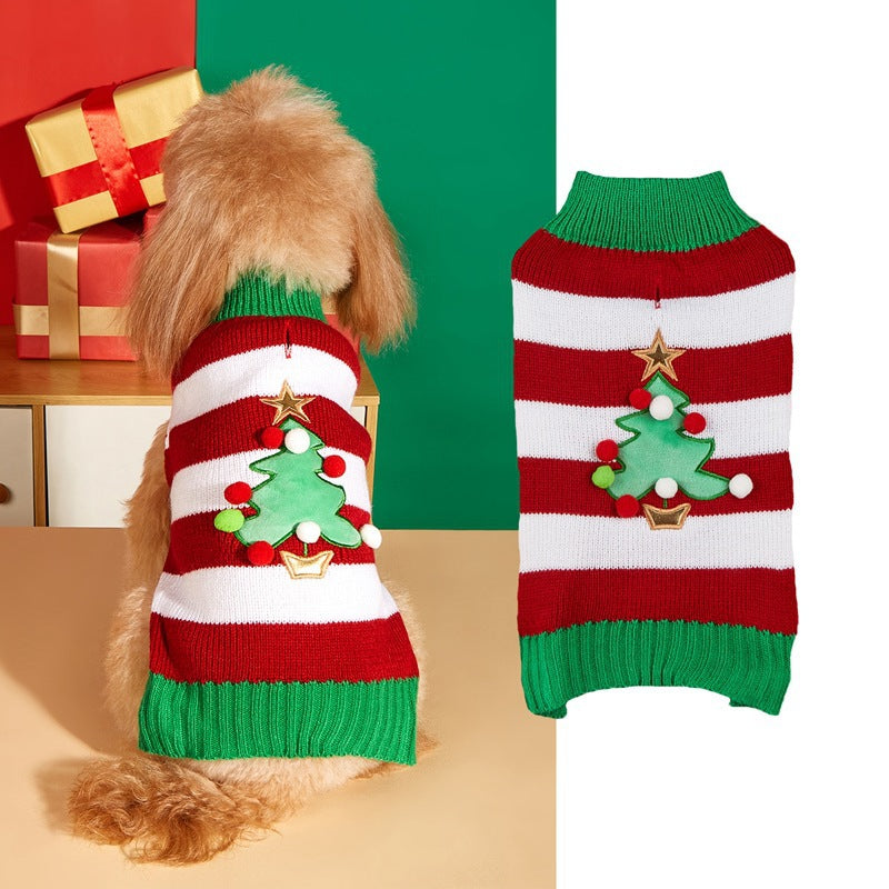 Jersey Navideño para Perros 🎄 – Papá Noel, Árbol, Reno, Copo de Nieve y Muñeco de Jengibre