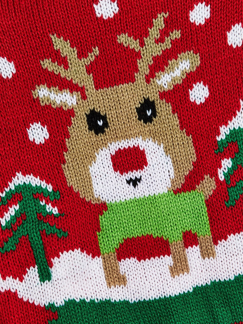 Jersey Navideño para Perros 🎄 – Papá Noel, Árbol, Reno, Copo de Nieve y Muñeco de Jengibre