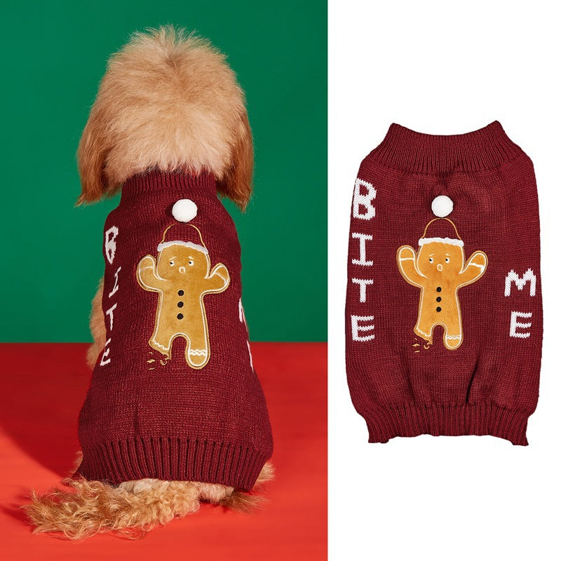 Jersey Navideño para Perros 🎄 – Papá Noel, Árbol, Reno, Copo de Nieve y Muñeco de Jengibre