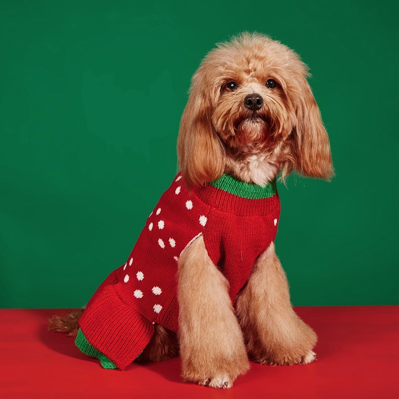 Jersey Navideño para Perros 🎄 – Papá Noel, Árbol, Reno, Copo de Nieve y Muñeco de Jengibre