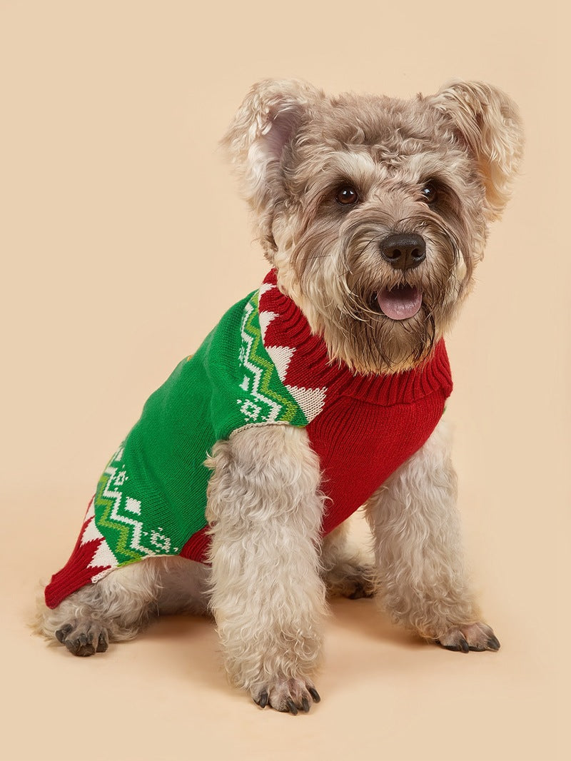 Jersey Navideño para Perros 🎄 – Papá Noel, Árbol, Reno, Copo de Nieve y Muñeco de Jengibre