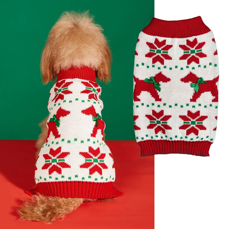 Jersey Navideño para Perros 🎄 – Papá Noel, Árbol, Reno, Copo de Nieve y Muñeco de Jengibre
