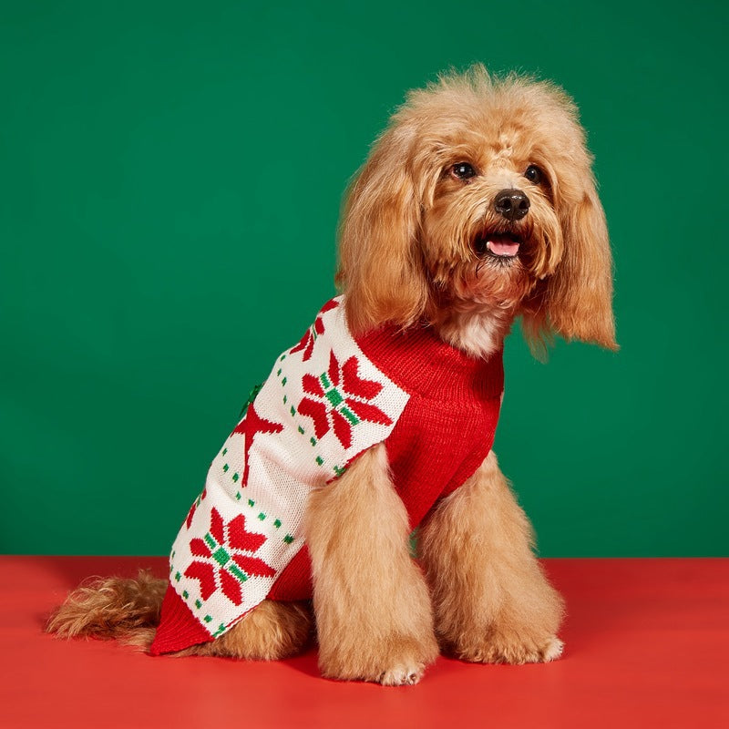 Jersey Navideño para Perros 🎄 – Papá Noel, Árbol, Reno, Copo de Nieve y Muñeco de Jengibre