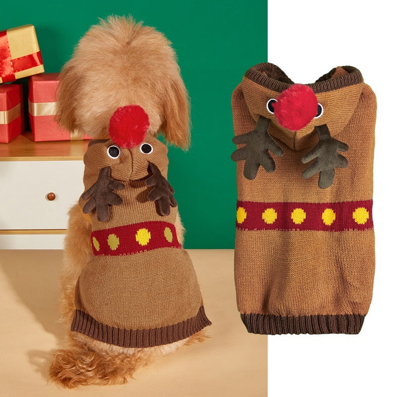 Jersey Navideño para Perros 🎄 – Papá Noel, Árbol, Reno, Copo de Nieve y Muñeco de Jengibre
