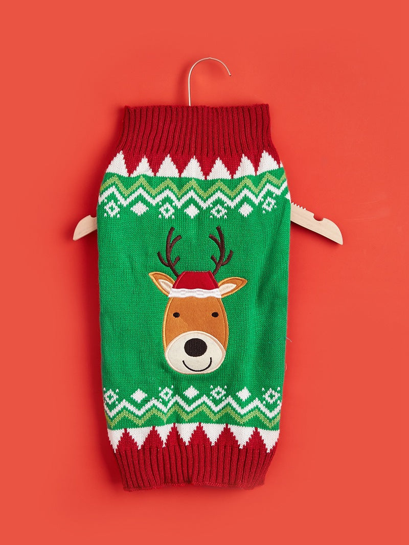 Jersey Navideño para Perros 🎄 – Papá Noel, Árbol, Reno, Copo de Nieve y Muñeco de Jengibre