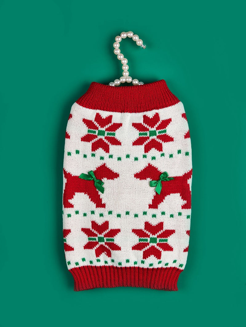 Jersey Navideño para Perros 🎄 – Papá Noel, Árbol, Reno, Copo de Nieve y Muñeco de Jengibre