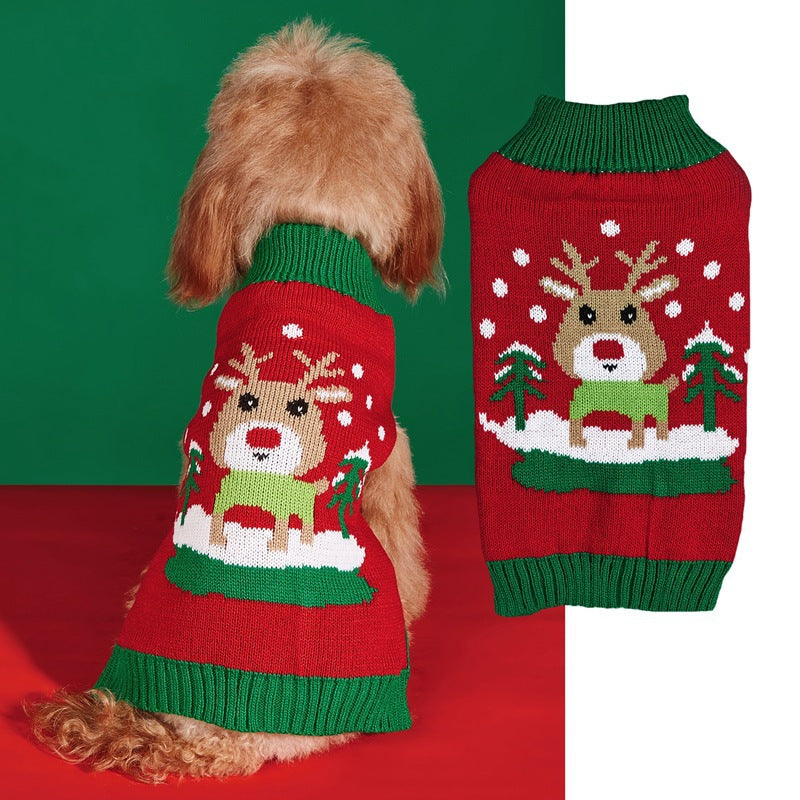 Jersey Navideño para Perros 🎄 – Papá Noel, Árbol, Reno, Copo de Nieve y Muñeco de Jengibre