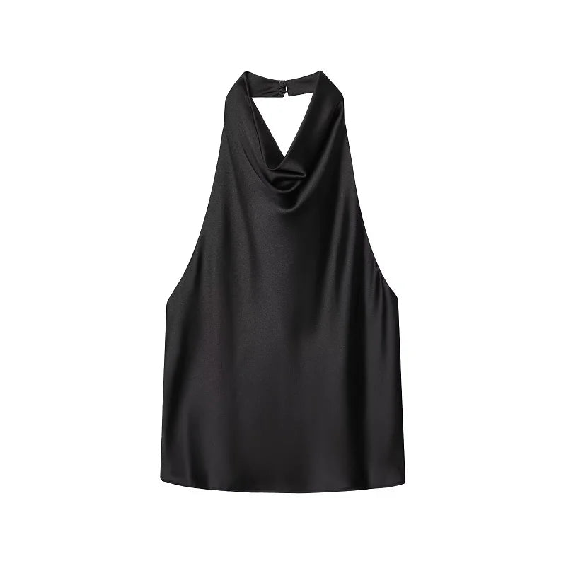 Top Halter de Satén para Mujer – Espalda Descubierta | Colección Verano
Top femenino de estilo elegante y veraniego, con acabado satinado, espalda descubierta y diseño de hombros descubiertos. Ideal para looks de verano,
