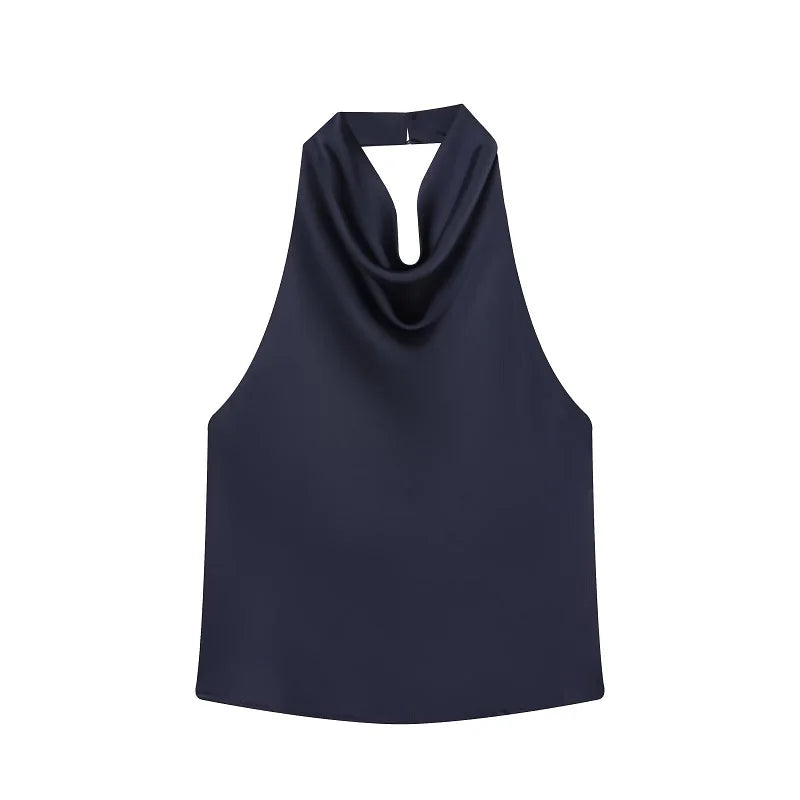 Top Halter de Satén para Mujer – Espalda Descubierta | Colección Verano
Top femenino de estilo elegante y veraniego, con acabado satinado, espalda descubierta y diseño de hombros descubiertos. Ideal para looks de verano,